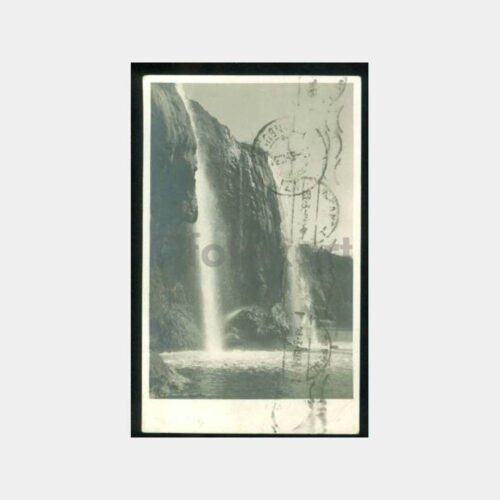 1939 Antalya Düden Şelalesi Damgalı Kartpostal