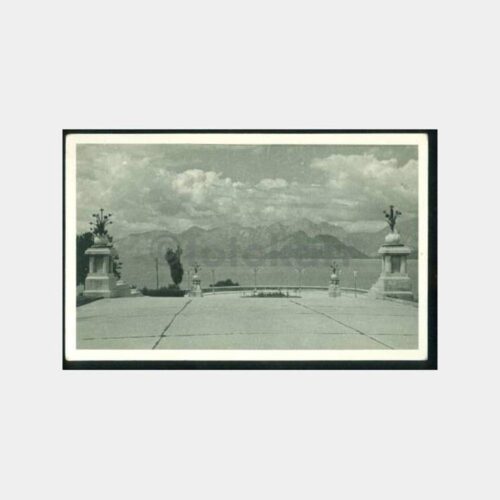 1940 Antalya Park Havuz Görünüş Fotokart