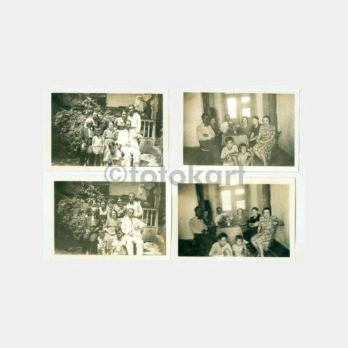 1938 Antalya Tapu Başkatibi Evinde 4 Adet Fotoğraf