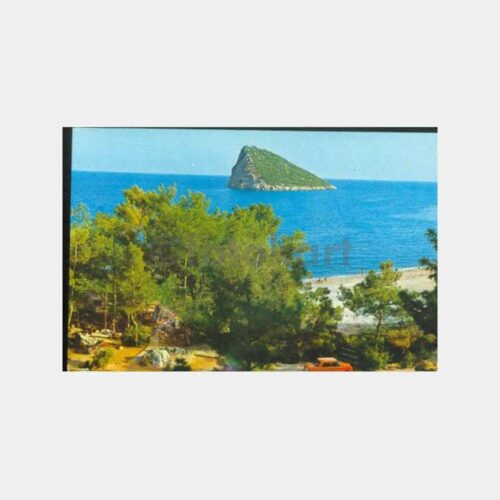 1980 Antalya Topçam Sıçan Adası Kartpostal