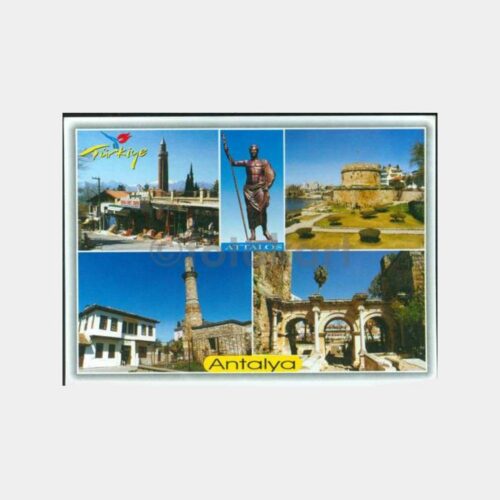 1990 Antalya Muhtelif Görünüş Kartpostal