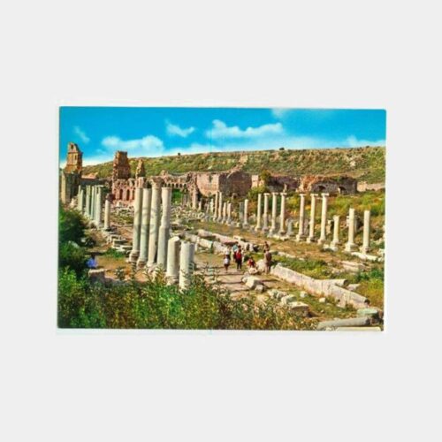 1973 Antalya Perge Görünüş Kartpostal