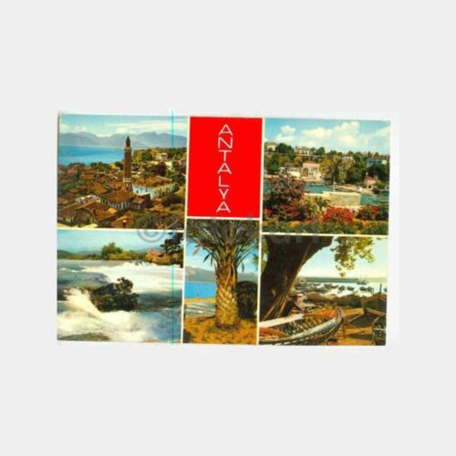 1970 Antalya Muhtelif Görünüş Kartpostal