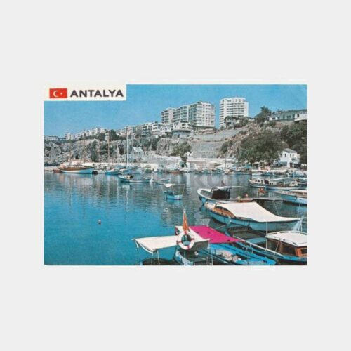 1976 Antalya Liman Görünüş Kartpostal