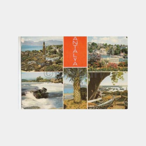 1975 Antalya Muhtelif Görünüş Kartpostal