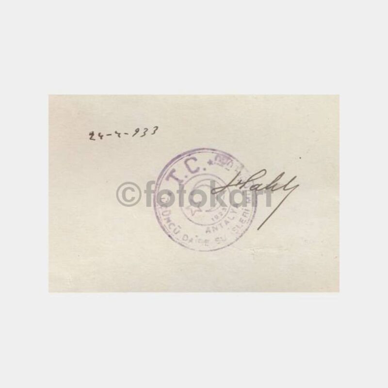 1933 Antalya Düden Şelalesi Falezler Belgesel Fotoğraf - Görsel 2