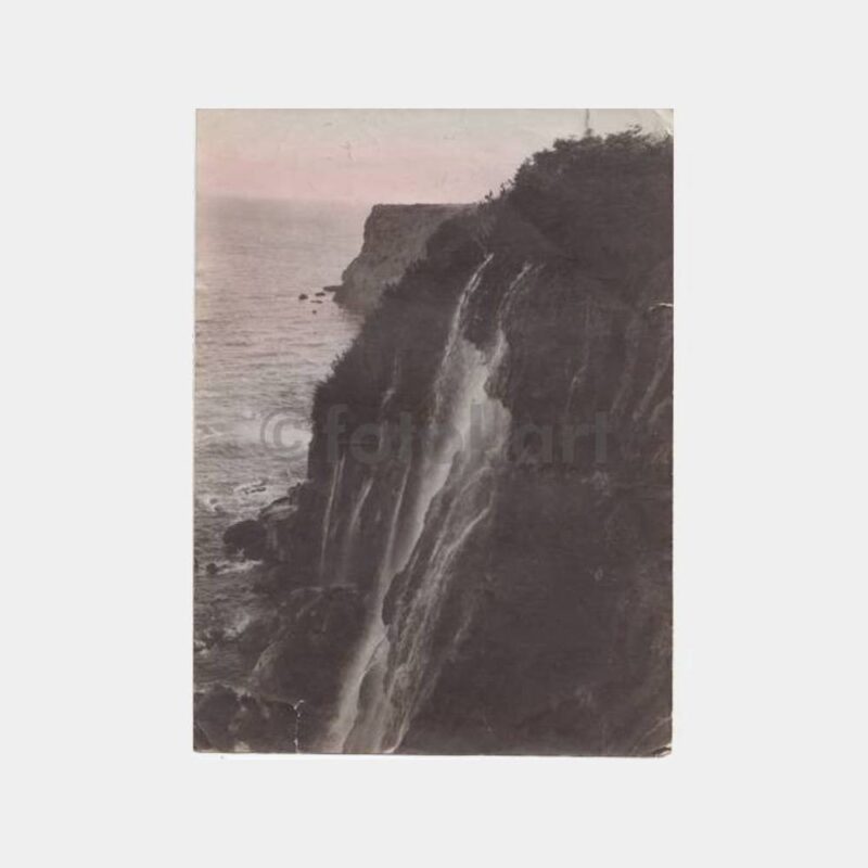 1933 Antalya Düden Şelalesi Falezler Belgesel Fotoğraf