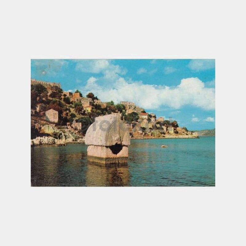 1971 Antalya Kaş Görünüş Kartpostal