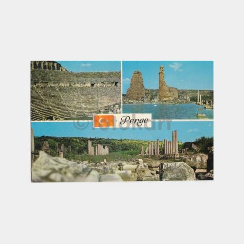 1972 Antalya Perge Görünüş Kartpostal