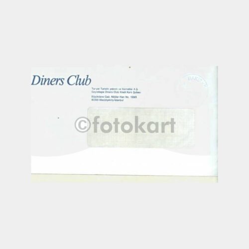 1990 Bakırköy Posta Damgalı Diners Club Zarfı