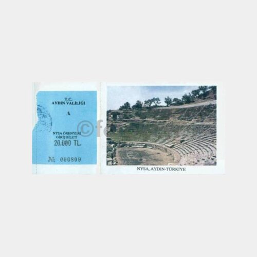 1997 Aydın Nysa Örenyeri Müze Giriş Bileti