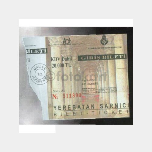 1997 Yerebatan Sarnıcı Müzesi Giriş Bileti