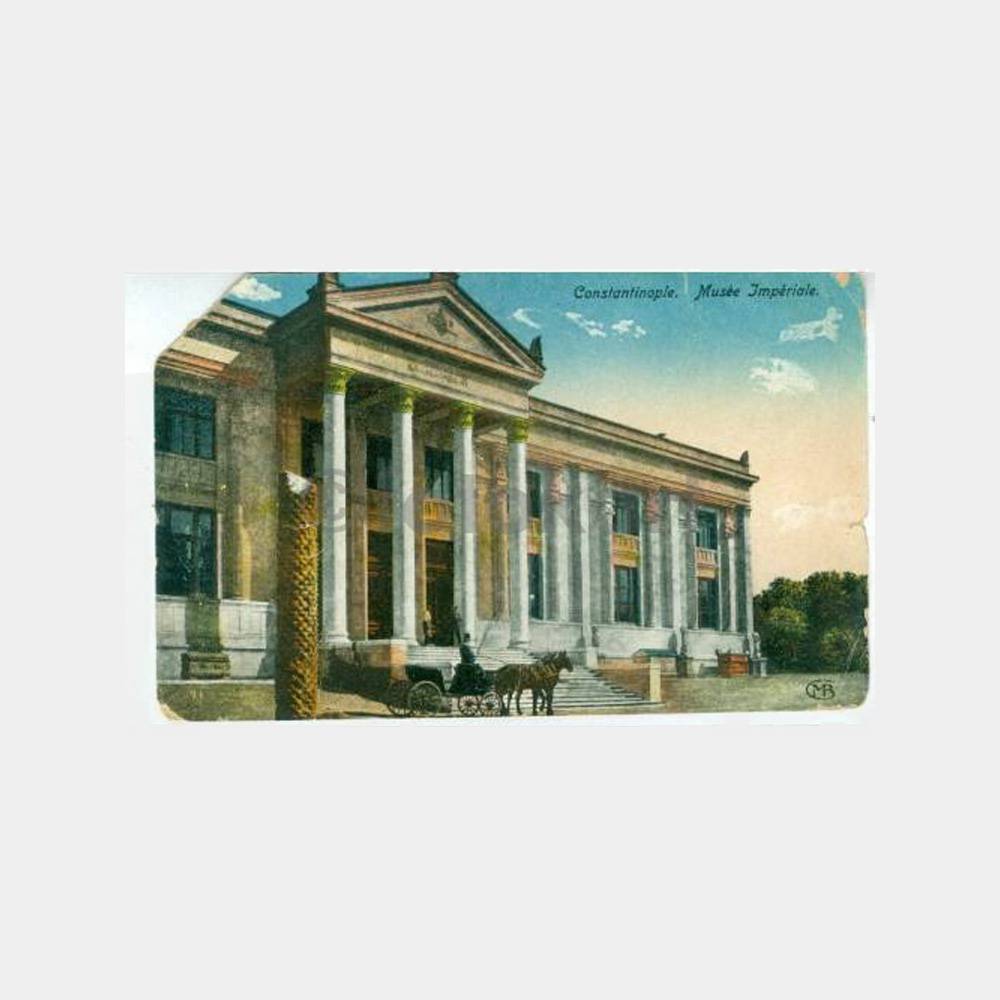 1910 İstanbul İmparatorluk (Arkeoloji) Müzesi Kartpostal
