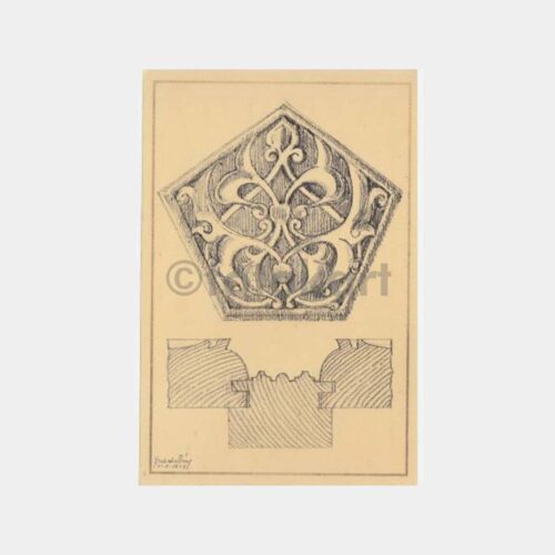 Konya Karatay Müzesi Çini Motifi Kartpostal