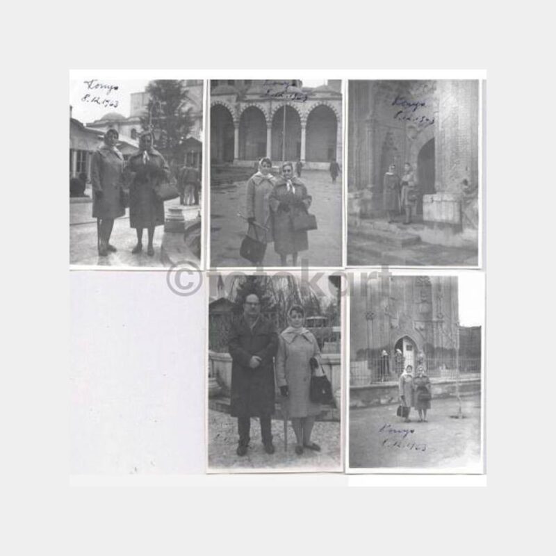 1963 Konya Mevlana Müzesi Önü Görünüş Fotoğraf