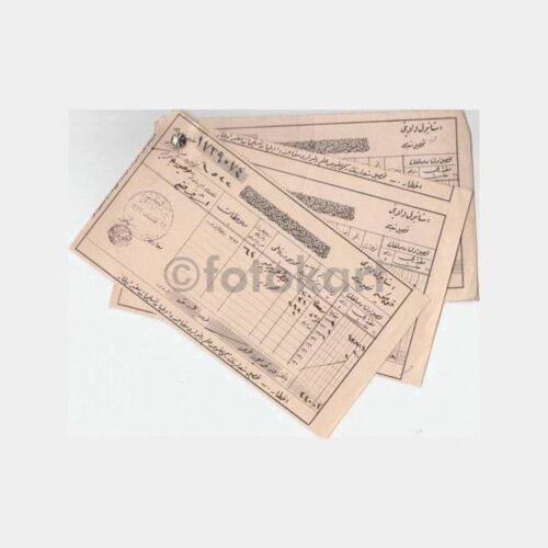 1926 Osmanlıca 3 Adet Vergi Makbuzu
