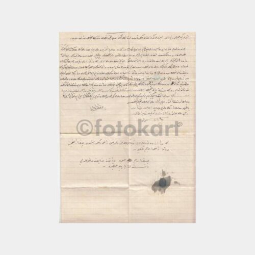 Osmanlıca 2 Sayfa Yazılı Dilekçe