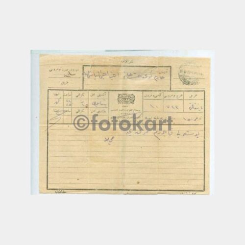 1927 Kadıköy Posta Damgalı Osmanlıca Telgraf