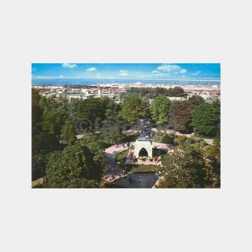 1968 Samsun Fuar ve Heykel Görünüş Kartpostal