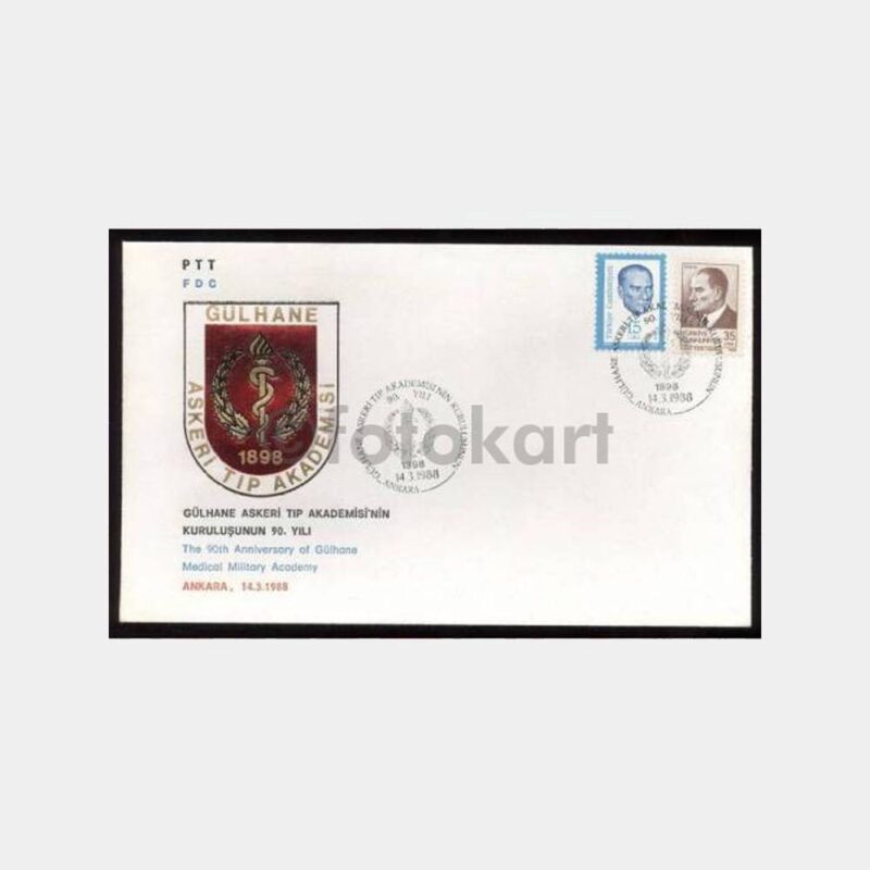 1988 Gülhane Askeri Tıp Akademisi 90. Yılı FDC