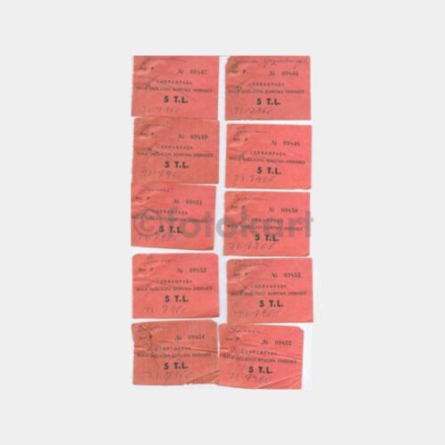 1966 Cerrahpaşa Tıp Halk Sağlığı 10 Adet Makbuz