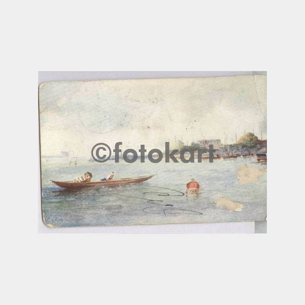 İstanbul Sahilden Topkapı Sarayı Kartpostal