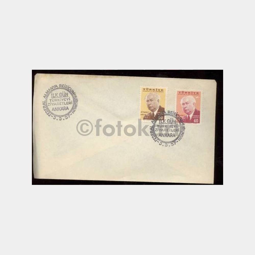 1957 Ankara Almanya Reisicumhur Ziyareti FDC