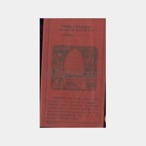 1948 Ziraat Bankası Ankara Merkez Şb. Hesap Cüzdanı