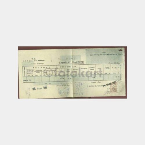 1955 Ankara Telefon Faturası