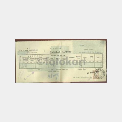 1955 Ankara Telefon Faturası