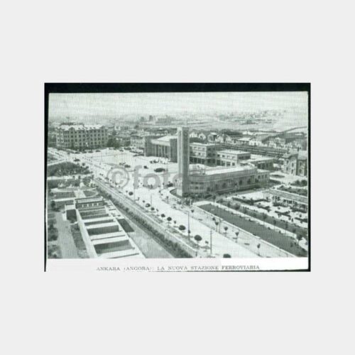 1930 Ankara Gar Binası Yabancı Dergi Resim