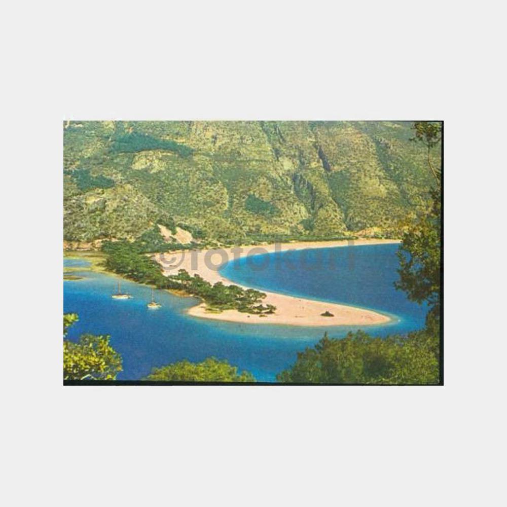 1977 Fethiye Ölüdeniz Görünüş Kartpostal
