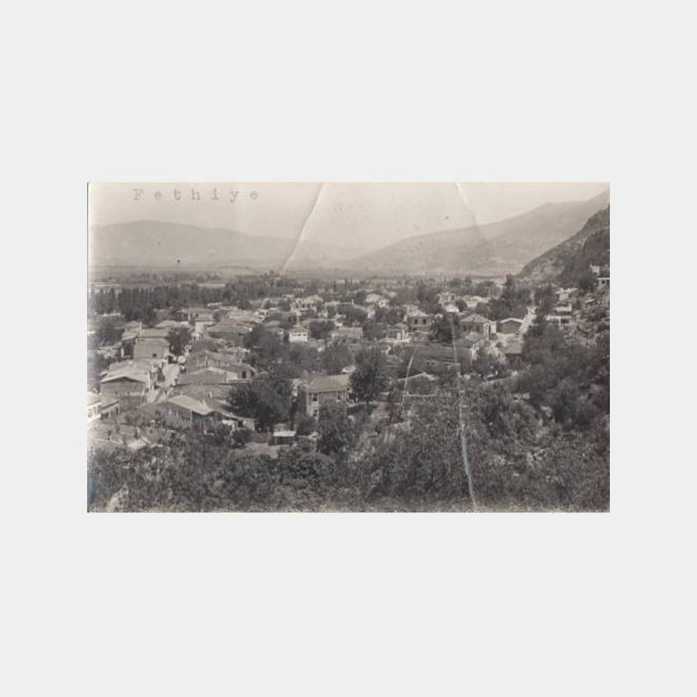 1940 Fethiye Genel Görünüş Kartpostal