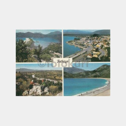 1970 Fethiye 4 Görünüş Kartpostal