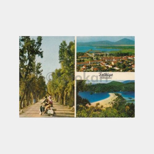 1969 Fethiye 3 Görünüş Kartpostal