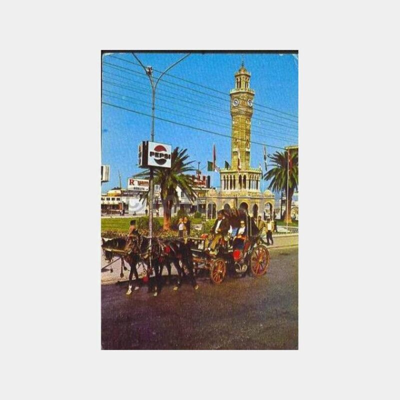 İzmir Konak Fayton Kartpostal