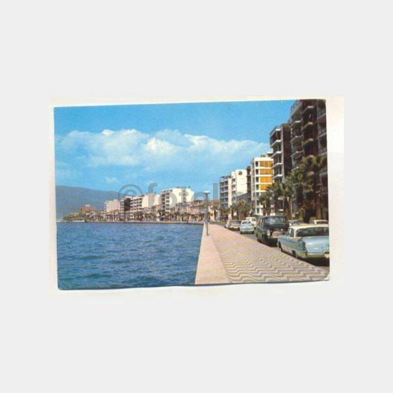 İzmir Kordon Boyu Sahil Görünüş Kartpostal