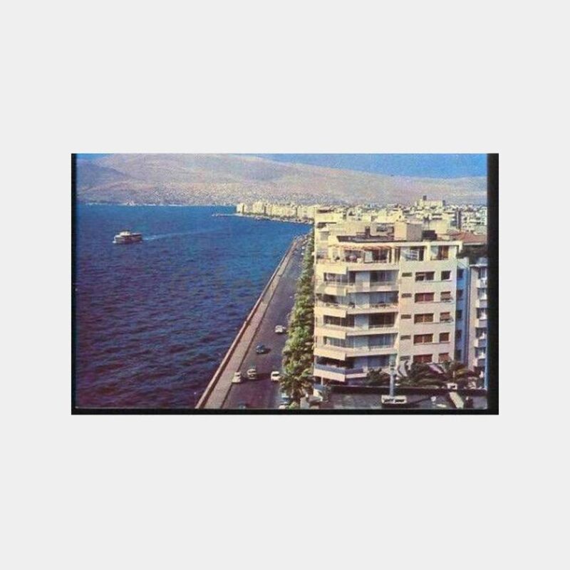 İzmir Alsancak Sahilden Görünüş Kartpostal
