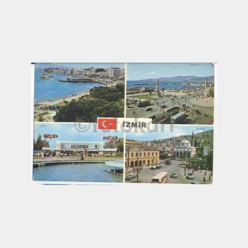 1968 İzmir 4 Görünüş Kartpostal