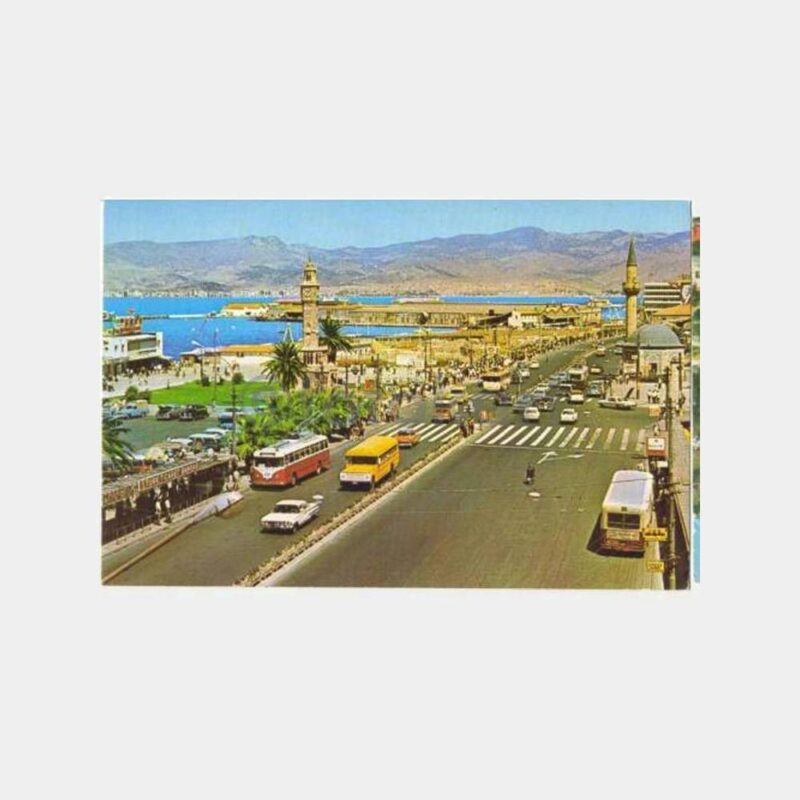 İzmir Konak Meydanı Genel Görünüş Kartpostal