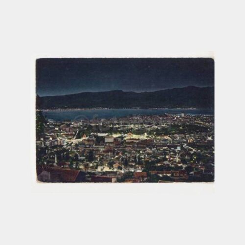 İzmir Gece Görünüşü Çetin Gökçeatam Kartpostal