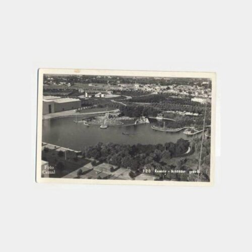 1940 İzmir Fuarı Damgalı Fuar Görünüş Fotokart