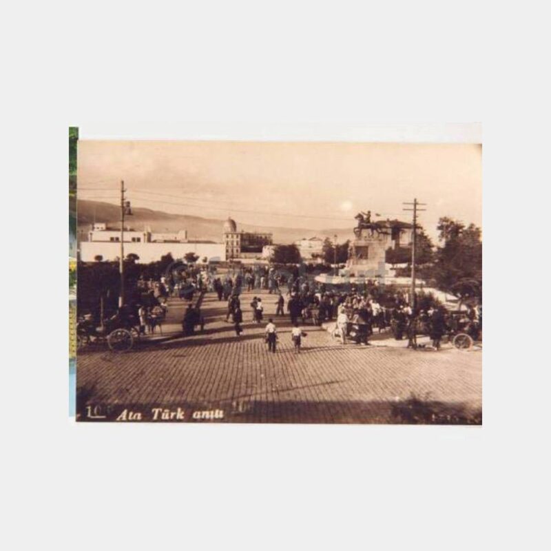 İzmir Atatürk Anıtı Reprodüksiyon Kartpostal