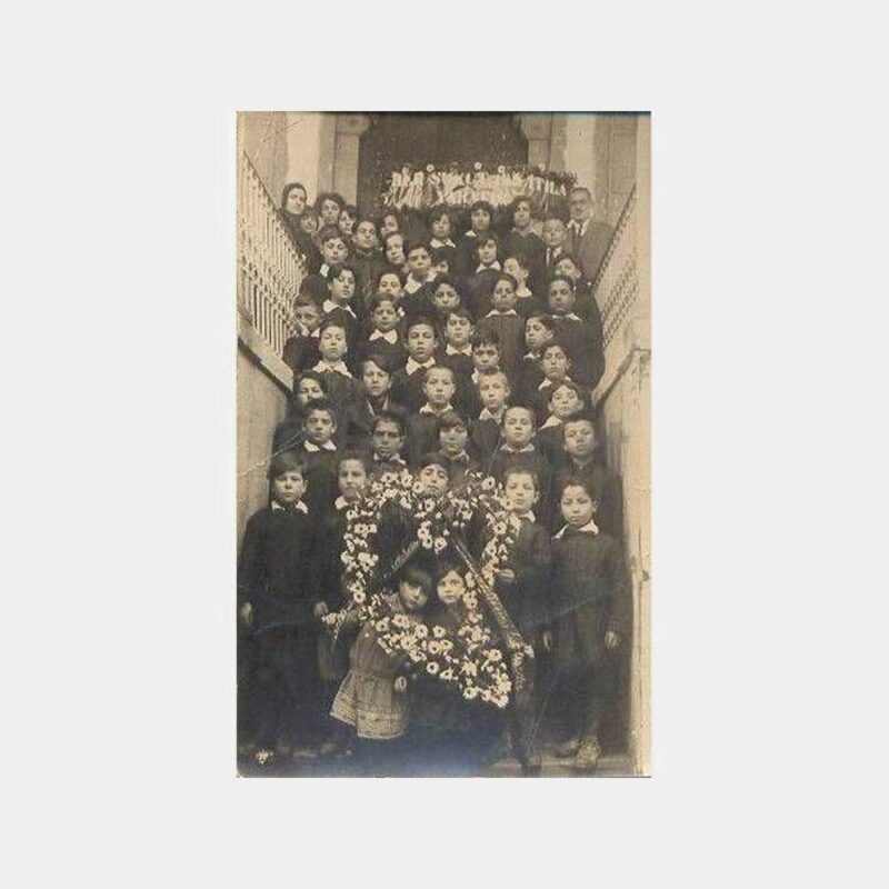 1928 İzmir Şehit Fethi Bey Mektebi Hatıra Fotoğraf