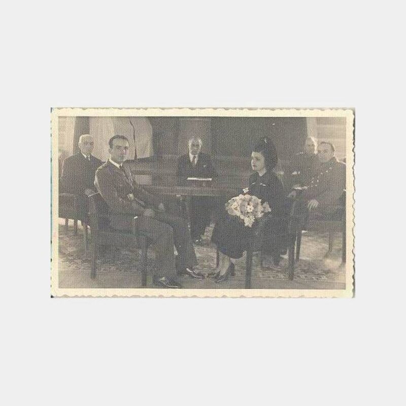 1944 İzmir Evlilik Töreni Belgesel Fotoğraf
