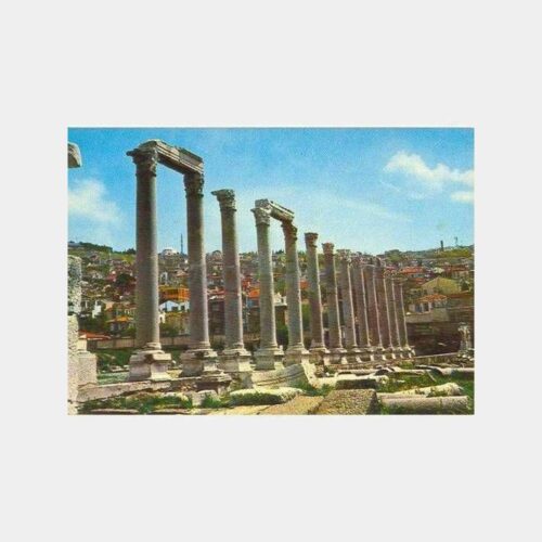 1970 İzmir Agora Damgalı Kartpostal