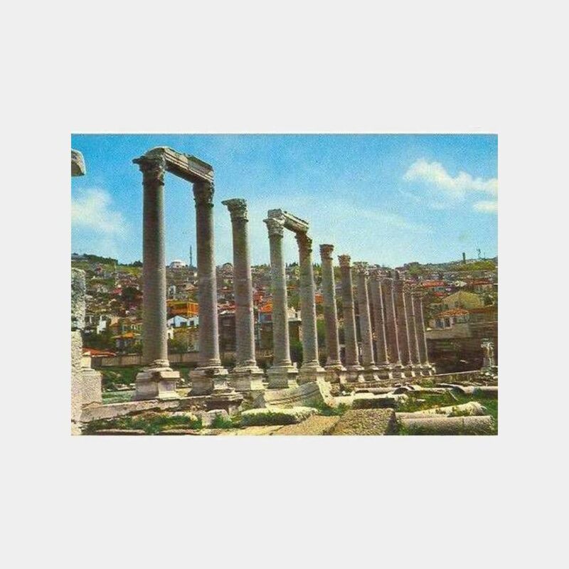 1970 İzmir Agora Damgalı Kartpostal
