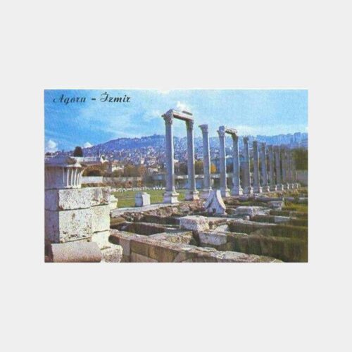 İzmir ve Agora Genel Görünüm Kartpostal