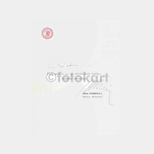 Malatya Milletvekili Metin Emiroğlu Tebrik Yazısı