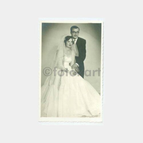 1957 Malatya Foto Kemiksiz Gelin Damat Fotoğraf